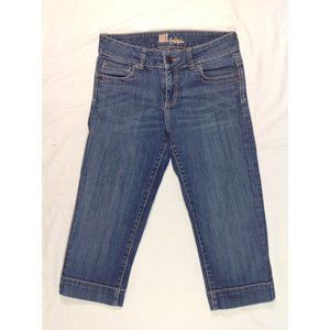 KUT From The Kloth Crop Capri Jeans Sz. 6 Flap Pockets EUC